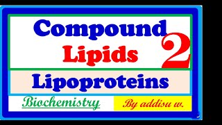 Complex lipids Part2 Lipoprotein complex compound [upl. by Aoht960]