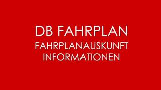 DB Fahrplan  DB Fahrplanauskunft [upl. by Gustavus]