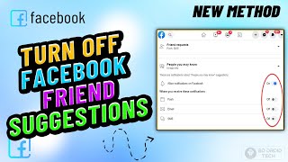 How to turn off facebook friend suggestions On LaptopPC 2024 [upl. by Trebleht]