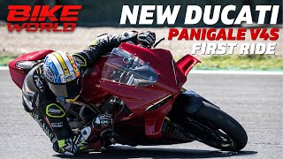 New Ducati Panigale V4  First Ride [upl. by Anerda]