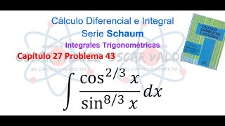 2743 Cálculo diferencial e integral Serie de Schaum 1ras Ediciones Integrales Trigonométricas [upl. by Chubb]