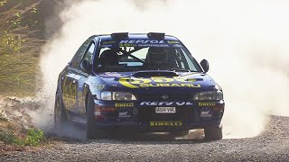 30th Anniversary of the Subaru Impreza GC8 555 Gr A Rally Car Tribute at 2023 RallyLegend [upl. by Beverlie]