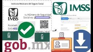 CÓMO DESCARGAR CARNET O TERJETA CON TU NÚMERO DEL IMSS NSS [upl. by Asare]