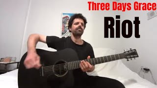 Riot  Three Days Grace Acoustic Cover by Joel Goguen [upl. by Irtemed]