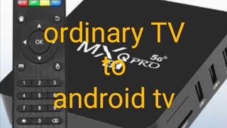 MXQ pro android box set up for ordinary tv [upl. by Ariaes389]