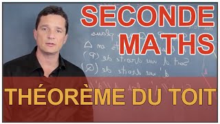 Théorème du Toit  Géométrie dans lespace  Maths seconde  Les Bons Profs [upl. by Abil]