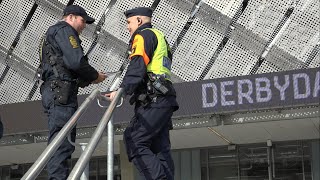 Dask och svensk polis samarbetade under Stockholmsderbyt  Nyheterna TV4 [upl. by Sturdivant53]