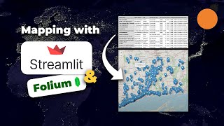 Folium  Streamlit  Creating Maps in Streamlit Applications using Folium  Caching in Streamlit [upl. by Grani]