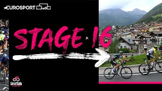 2022 Giro d’Italia  Stage 16 Highlights  Eurosport [upl. by Eadith]