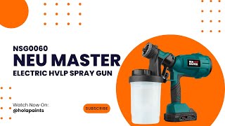 NEU MASTER Electric NSG0060 HVLP Cordless Sprayer [upl. by Attela]