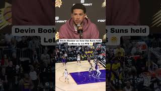 Devin Booker describes defending LeBron James 👀 shorts [upl. by Leber478]