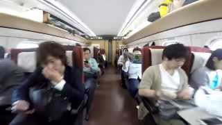 GoPro  My Shinkansen Ride Bullet Train Japan [upl. by Nalniuq]