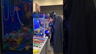 Darth Vader Playing The Claw Machine🔥darthvader starwars fanboyexpo 501stlegion [upl. by Lellih590]