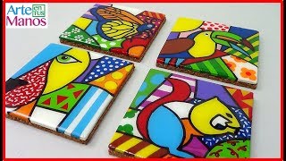 🔴Cómo Hacer PORTA VASOS en corcho y ARTE BRITO Con Arte en Tus Manos [upl. by Nylsirk]