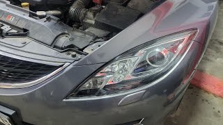 Mazda 6 хімічна поліровка фар [upl. by Esiuqcaj]