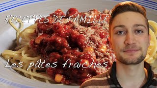 Recettes de famille  Les pâtes fraiches [upl. by Neelram]