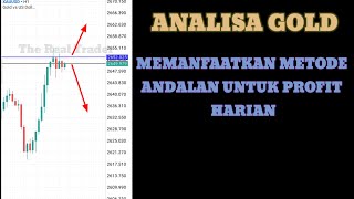 ANALISA XAUUSD  MEMANFAATKAN METODE ANDALAN UNTUK TRADING [upl. by Hertha]