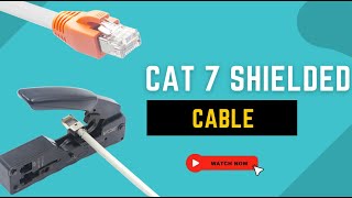 How to terminate Cat6ACat7 Ethernet Shielded Cable VCELINK Cat7 Shielded Connector [upl. by Inna]