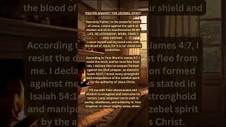 PRAYER AGAINST THE JEZEBEL SPIRIT prayer bible like jesus god subscribe share shorts church [upl. by Nedyrb]