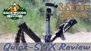 Wiser Precision QuickStiX Shooting Sticks Review  Setup Options [upl. by Erehs622]