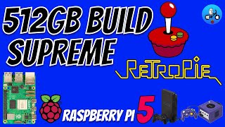 HUGE 512GB Retropie build for Raspberry Pi 5 PS2 Gamecube and much more [upl. by Conners]