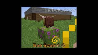 the spinning bee minecraft bee minecraftshorts minecraftbee [upl. by Lorola]