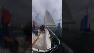 R8  leeward mark rounding 2024 J80 North American Championship j80nac [upl. by Hameean610]