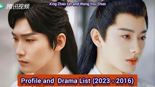 Xing Zhao Lin and Wang You Shuo  Profile and Drama List 2023  2016 [upl. by Sorkin577]