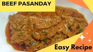 pasanday RecipeBeef Pasanday Recipe Steak Gravy Easy Pasanday RecipeBeef masalabeef [upl. by Baiss]