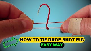 How To Tie A Drop Shot Rig  Drop Shot Fishing  Fishing Guide [upl. by Ani]