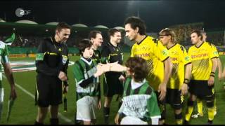 SpVgg Greuther Fürth vs Borussia Dortmund Intro Choreos DFBPokal 20112012 [upl. by Eidda]