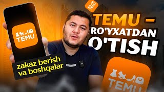 TEMU  zakaz berish royxatdan otish va boshqalar1video [upl. by Phares945]