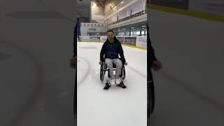 La patinoire en fauteuil ♿️￼abonne toi aussi sur Instagram  Rorolecostaud euro2024withshorts [upl. by Fadas]