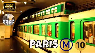 【4K】🇫🇷Unique Metro in Paris 》Mirabeau Station Line 10Train Model MF67 [upl. by Benson350]