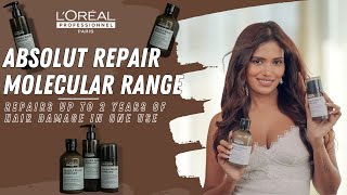 Repair Damaged Hair with L’Oréal Professionnels Absolut Repair Molecular Range [upl. by Rhines]