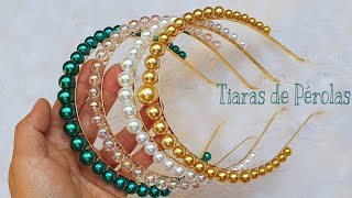 DIY TIARA DE PÉROLAS [upl. by Dammahum]