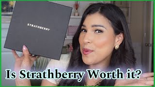 UNBOXING MY NEW STRATHBERRY NANO TOTE WHAT FITS AND MODSHOTS [upl. by Josefina896]