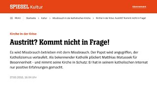 Matussek Kirchenaustritt kommt nicht in Frage Teil 2 Ketzerpodcast vom 040420102 [upl. by Oigaib58]