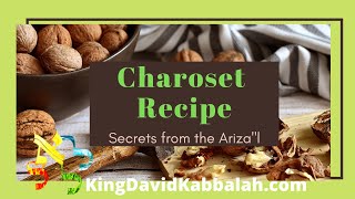 secret Kabbalistic recipe of the mother of the Arizal for charoset [upl. by Samal941]