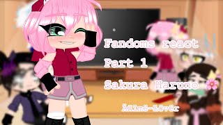 Fandoms react  Sakura Haruno  Part 16 [upl. by Daphie334]