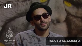 Guerrilla Artist JR  Talk to Al Jazeera [upl. by Schug]