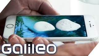 Zerkratztes Smartphone Display reparieren für 50 Cent So geht´s  Galileo  ProSieben [upl. by Nosille]