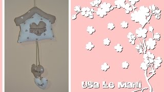 Tutorial Casetta fuoriporta cucito creativo  Tutorial House creative sewing [upl. by Orvil437]