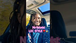 Perfect No ReTwist LOC HAIRSTYLE for Shoulder Length Locs  locstyles naturalhair [upl. by Clemmy561]