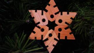 Wooden Christmas Snowflakes [upl. by Ragnar]