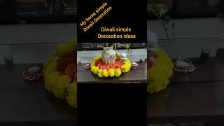 Diwali simple home decoration ideas shorts [upl. by Auberbach591]