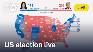 Watch live 2024 US presidential election updates and first results  DW News [upl. by Gherardo]