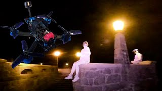 Micro drone FPV IR at Night Vista Nano IR LEDs Gyroflow  Wvfflife Blvck Ceiling [upl. by Alphonsa29]