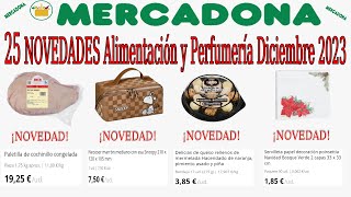 25 Novedades de MERCADONA Alimentos y Perfumería  Productos Nuevos de Mercadona DICIEMBRE 2023 [upl. by Skricki]