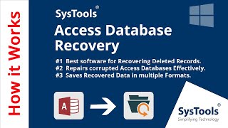 Access Database Recovery Software by SysTools  ACCDB Recovery  MDB Recovery Tool [upl. by Nylecaj311]